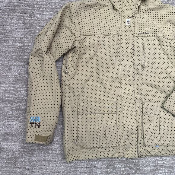 Special Blend Jacket Womens Large Brown Polka Dot 10K Hooded Faux Fur Snowboard - Picture 2 of 16